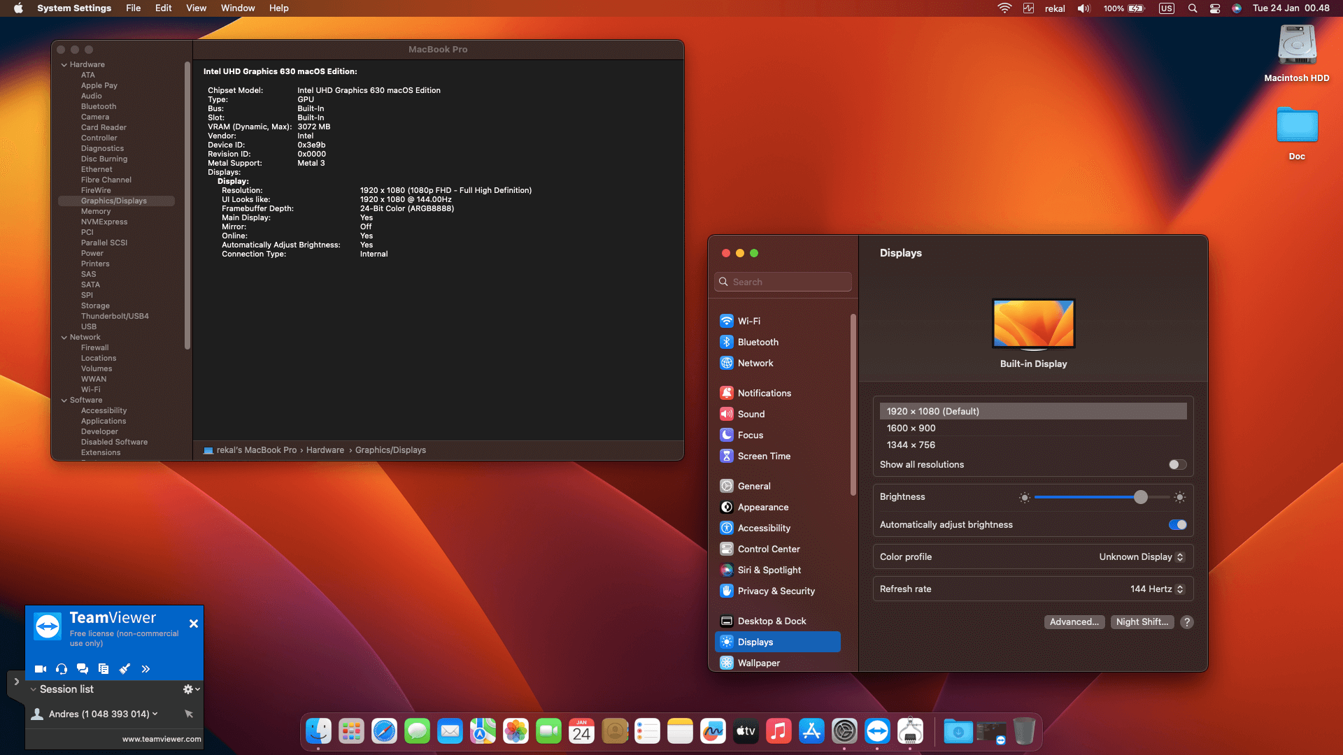 Asus TUF Gaming F505GT I565B6T [CoffeeLake   Intel UHD 630 + I2C]   OpenCore 5
